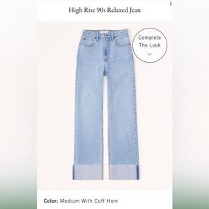 Abercrombie & Fitch Light Blue High Rise Jeans